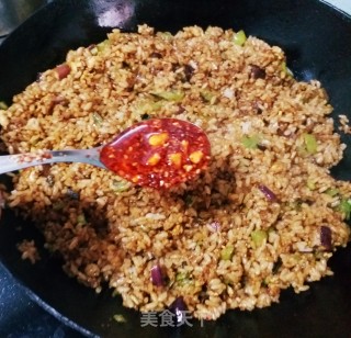 鸡蛋酱油炒饭的做法步骤：10