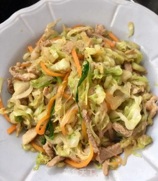 粉丝炒包菜的做法步骤：17