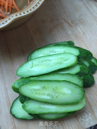 花生拌黄瓜苦菊的做法步骤：4