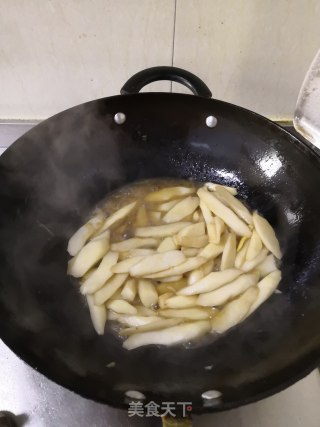 醋溜山药片的做法步骤：5