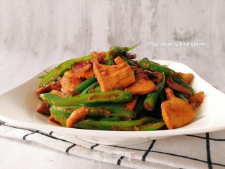 家常辣椒炒肉片的做法步骤：10