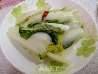 清炒长白菜的做法步骤：6