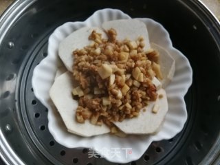 肉末蒸香芋的做法步骤：6