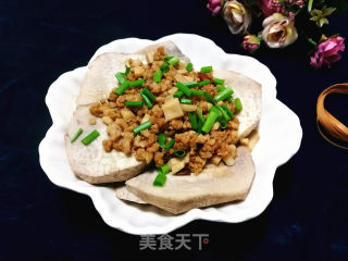 肉末蒸香芋的做法步骤：7