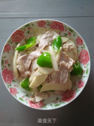 高笋炒肉片的做法步骤：6
