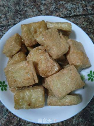 两面黄豆腐的做法步骤：4