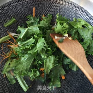 苦菊炒鹅蛋的做法步骤：14
