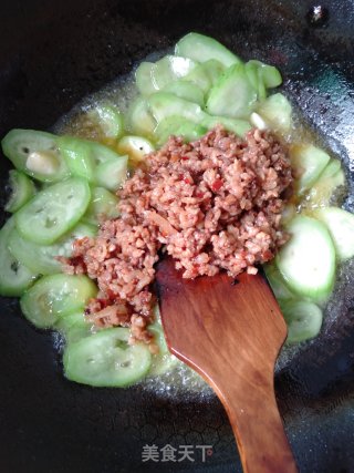 肉末丝瓜的做法步骤：8