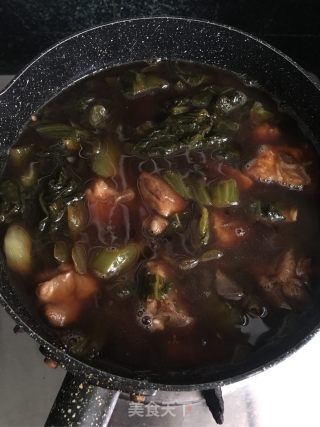 咸菜焖排骨的做法步骤：8
