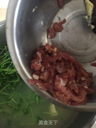 豆苗肉丝汤的做法步骤：7
