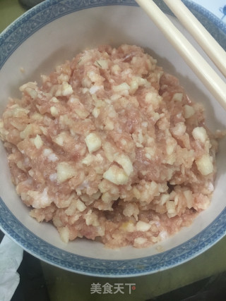 鲜肉马蹄酿豆泡的做法步骤：6