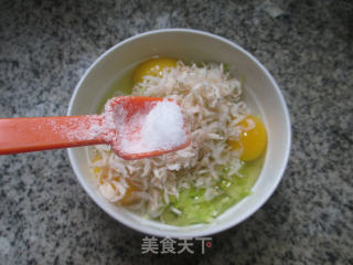 虾皮西葫芦摊鸡蛋的做法步骤：5