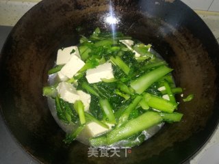 小白菜烧豆腐的做法步骤：3