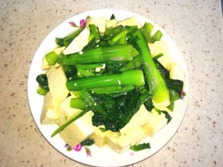 小白菜烧豆腐的做法步骤：4
