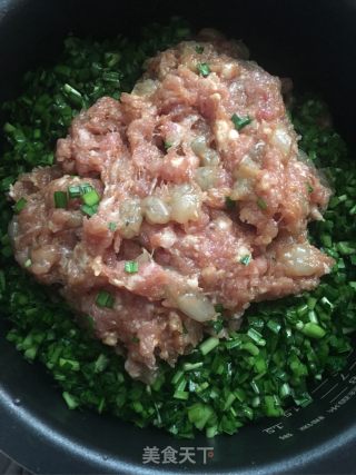 韭菜虾仁肉馅饺子的做法步骤：5