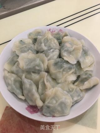 韭菜虾仁肉馅饺子的做法步骤：8