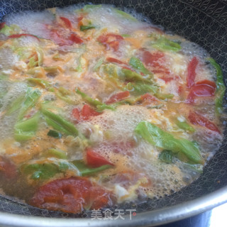 包菜番茄蛋汤的做法步骤：6