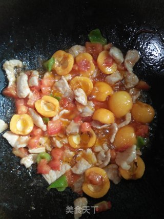 枇杷炒肉片的做法步骤：7