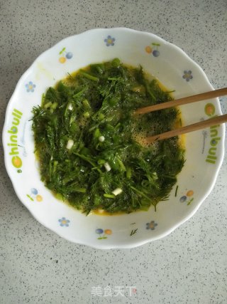 茴香煎蛋的做法步骤：6