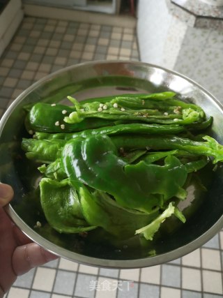 青椒排骨的做法步骤：2
