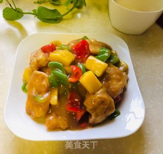 菠萝咕噜鱼的做法步骤：14