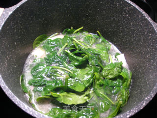 牛肉菠菜豆腐汤的做法步骤：5