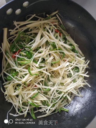 青椒土豆丝的做法步骤：8