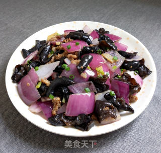 肉末洋葱炒木耳的做法步骤：9