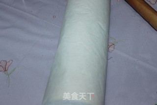 #鸡蛋#抹茶蛋糕卷的做法步骤：11