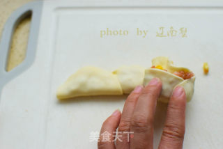 玫瑰花蒸饺的做法步骤：8