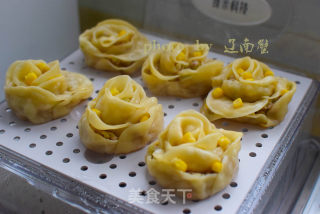 玫瑰花蒸饺的做法步骤：14