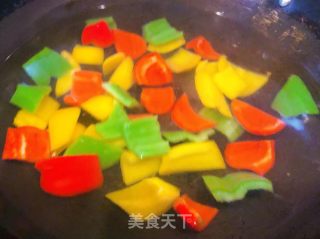 彩椒炒牛肚头的做法步骤：4