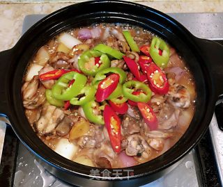 姜葱焗田鸡的做法步骤：7