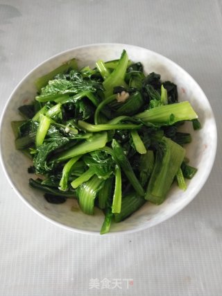 蒜蓉拌鸡毛菜的做法步骤：6