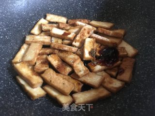辣煎香干的做法步骤：7