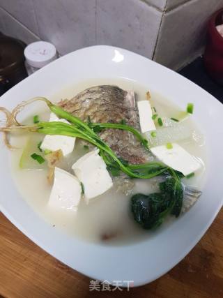 鱼尾冬瓜豆腐汤的做法步骤：11