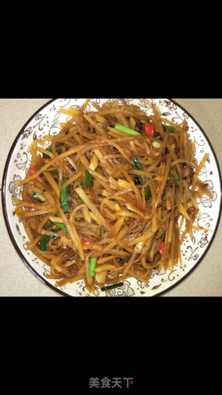 香菇红烧土豆丝的做法步骤：7