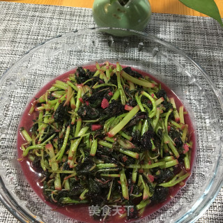 蒜末炒红苋菜的做法步骤：7
