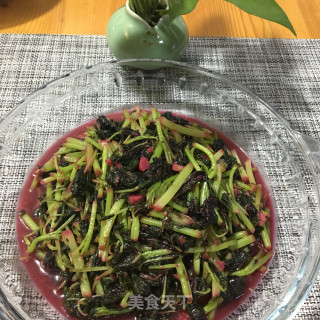 蒜末炒红苋菜的做法步骤：8