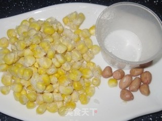 玉米花生豆浆的做法步骤：1