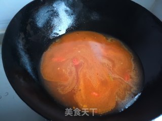 西红柿青菜抻面的做法步骤：17