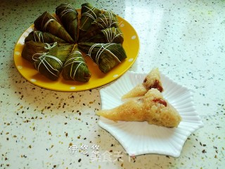 红豆粽子的做法步骤：8