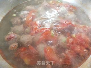 西红柿牛肉丸子汤的做法步骤：6