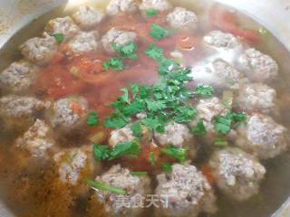 西红柿牛肉丸子汤的做法步骤：7