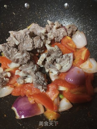 番茄土豆牛腩的做法步骤：6