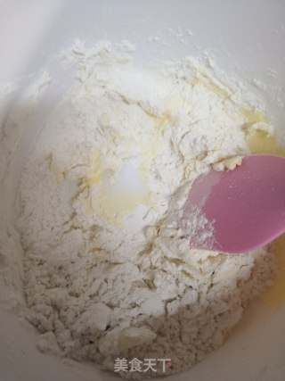 花生酱曲奇饼干的做法步骤：2