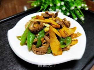 腰花炒茭白的做法步骤：12