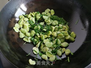 韭香蚕豆的做法步骤：5