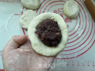 发面红薯豆沙饼的做法步骤：8