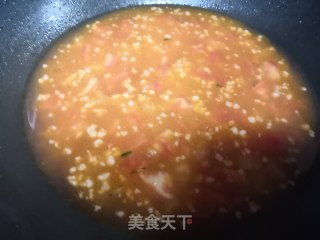 肉末蘑菇西红柿汤的做法步骤：3